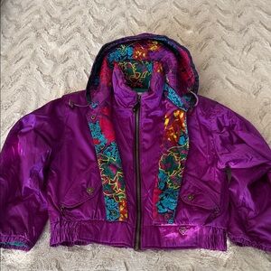 VINTAGE 80’s Obermeyer Down Ski Parka With Removable Hood.